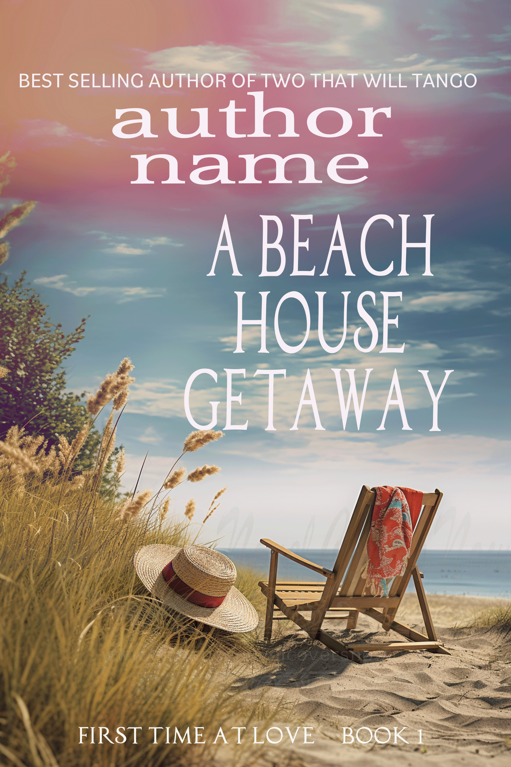 A Beach House Getaway – A Sweet romance book cover 2425 - Romance Novel ...